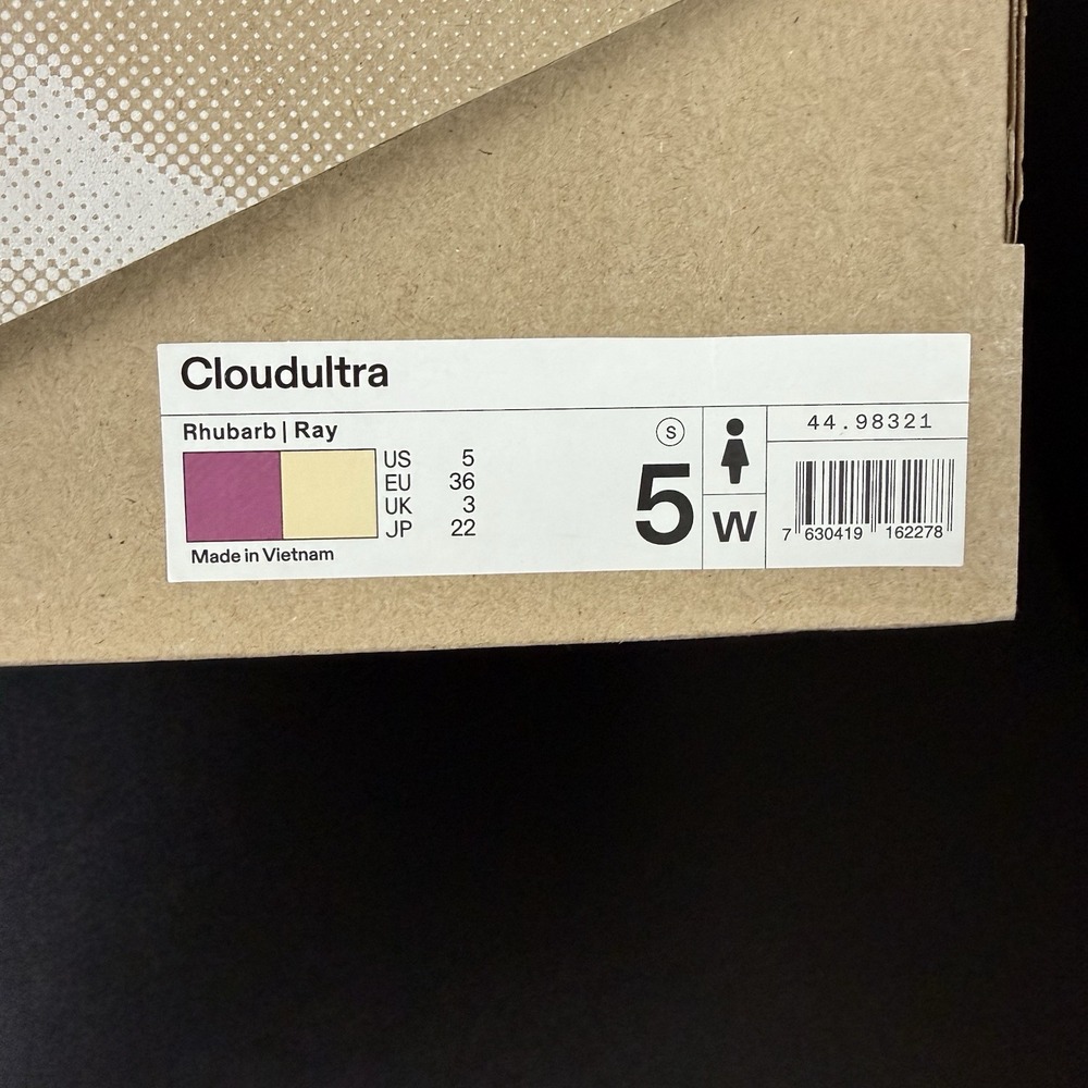 On Cloud Womens Cloud Ultra size 5 Rhubarb Ray Pink Purple Athleisure 44.98321 - Picture 16 of 16